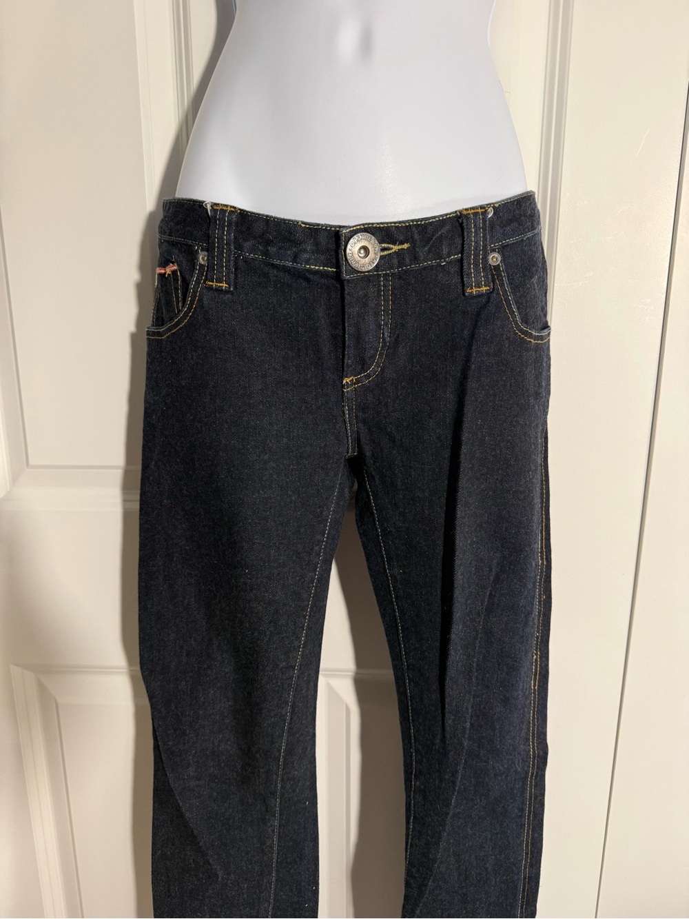 Vintage DC Skate Dark Wash Ultra Low Rise Jeans Size 27